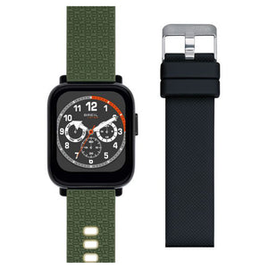 Orologio Unisex Smartwatch SBT-1 Ip Nero Doppio Cinturino Verde e Nero Breil Tribe