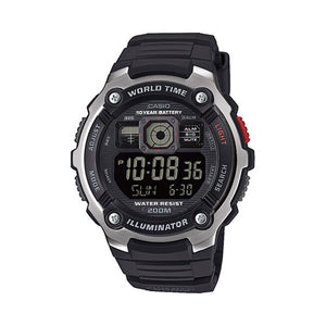 Orologio Subacqueo World Time Nero Casio