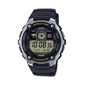 Orologio Subacqueo World Time Nero Casio