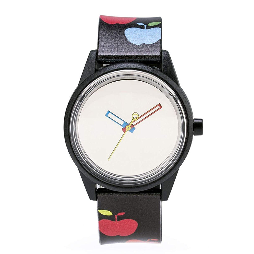 Orologio Unisex Q&Q Nero Ciliegia Smile Solar