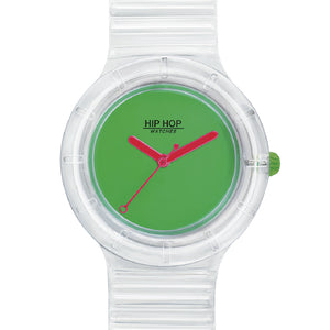Orologio Unisex See Through Green Fluo HWU0943 Hip Hop