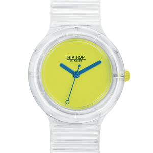 Orologio Unisex See Through Yellow Fluo HWU0942 Hip Hop