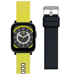 Orologio Unisex Smartwatch SBT-1 Ip Nero Doppio Cinturino Giallo e Nero Breil Tribe