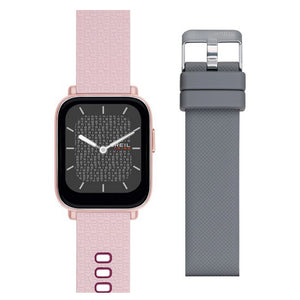 Orologio Unisex Smartwatch SBT-1 Ip Rose Doppio Cinturino Rosa e Grigio Breil Tribe