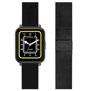 Orologio Unisex Smartwatch SBT-2 Ip Black Doppio Cinturino Nero e Maglia Milanese Nera Breil Tribe