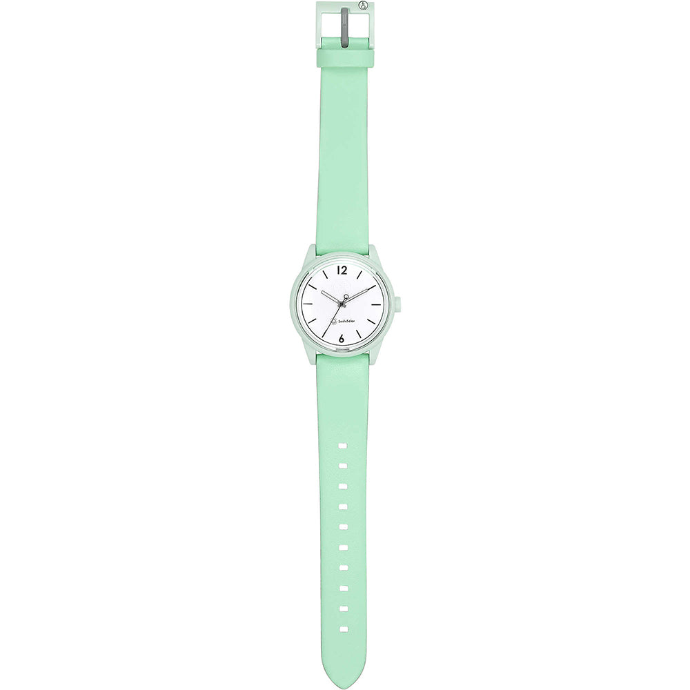 Orologio Unisex Verde Acquamarina Matching Outfit Mini Smile Solar
