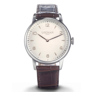 Orologio Uomo 1960 in Acciaio Bianco Locman - 0251A05R00AVRG2PT