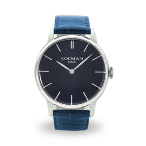 Orologio Uomo 1960 in Acciaio Blu Locman