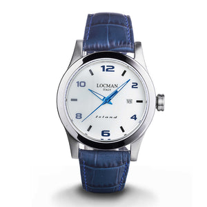 Orologio Uomo Acciaio Blu Island Locman