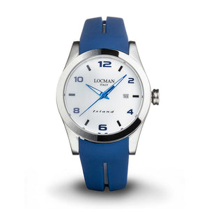 Orologio Uomo Acciaio Blu Island Locman