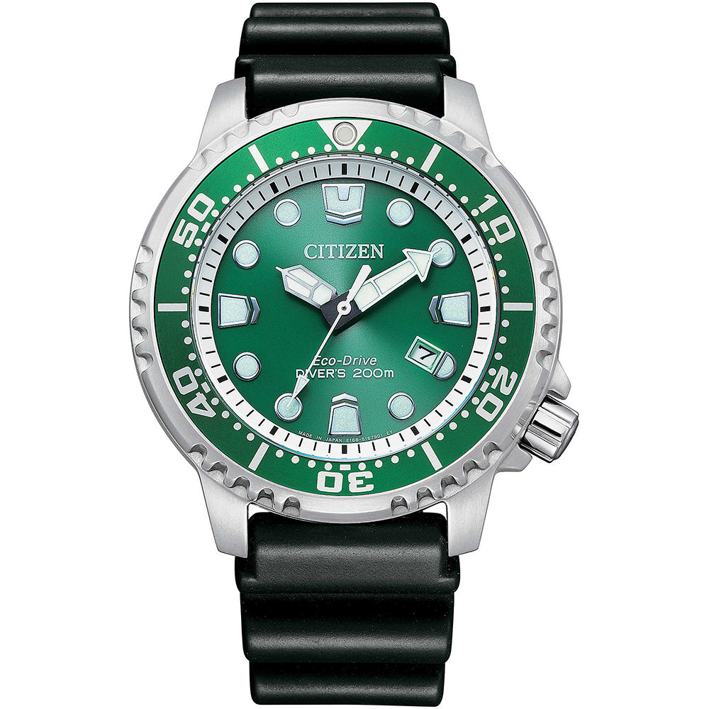 Orologio Uomo Acciaio Eco Drive Diver 200 Promaster Verde Citizen