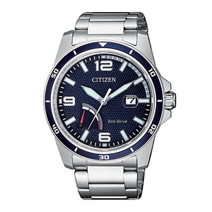Orologio Uomo Acciaio Eco Drive Marine Of Collection Blu Citizen  