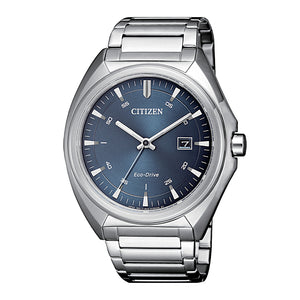 Orologio Uomo Acciaio Eco Drive Metropolitan Of Collection Blu Citizen 