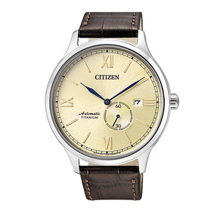 Orologio Uomo Acciaio Meccanico Automatico Super Titanium Beige Citizen