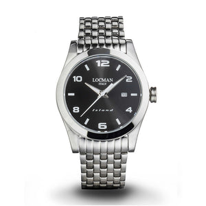 Orologio Uomo Acciaio Nero Island Locman