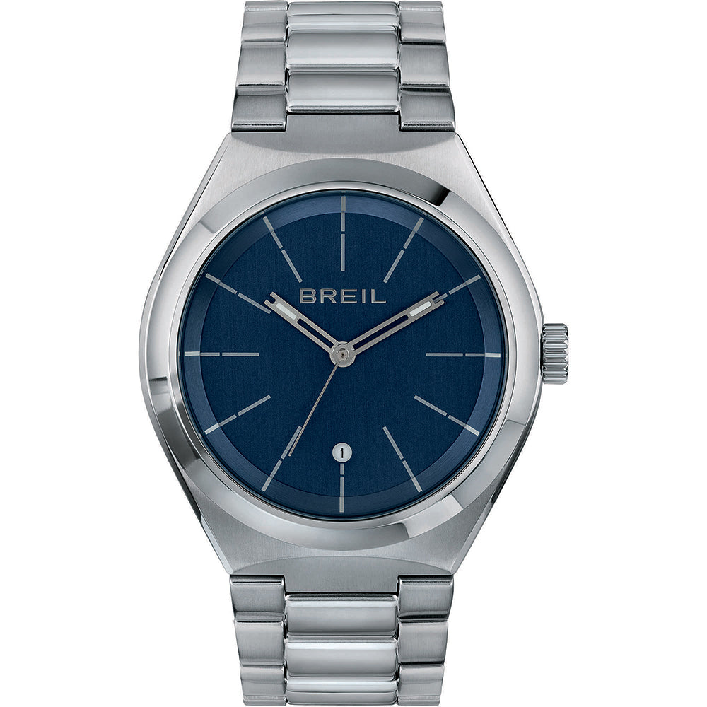 Orologio Uomo Acciaio Bend Blu Breil