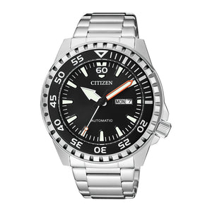 Orologio Uomo Acciaio Sport Automatico Of Collection Nero Citizen 
