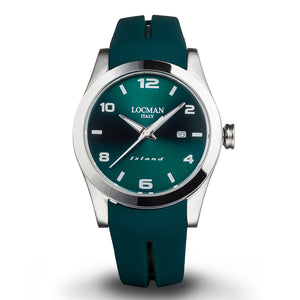 Orologio Uomo Acciaio Verde Island Locman