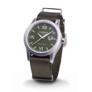 Orologio Uomo Acciao e Titanio Verde Island Locman 