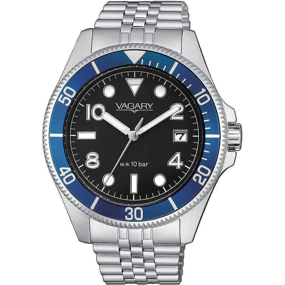 Orologio Uomo Aqua39 105th Nero Blu Vagary