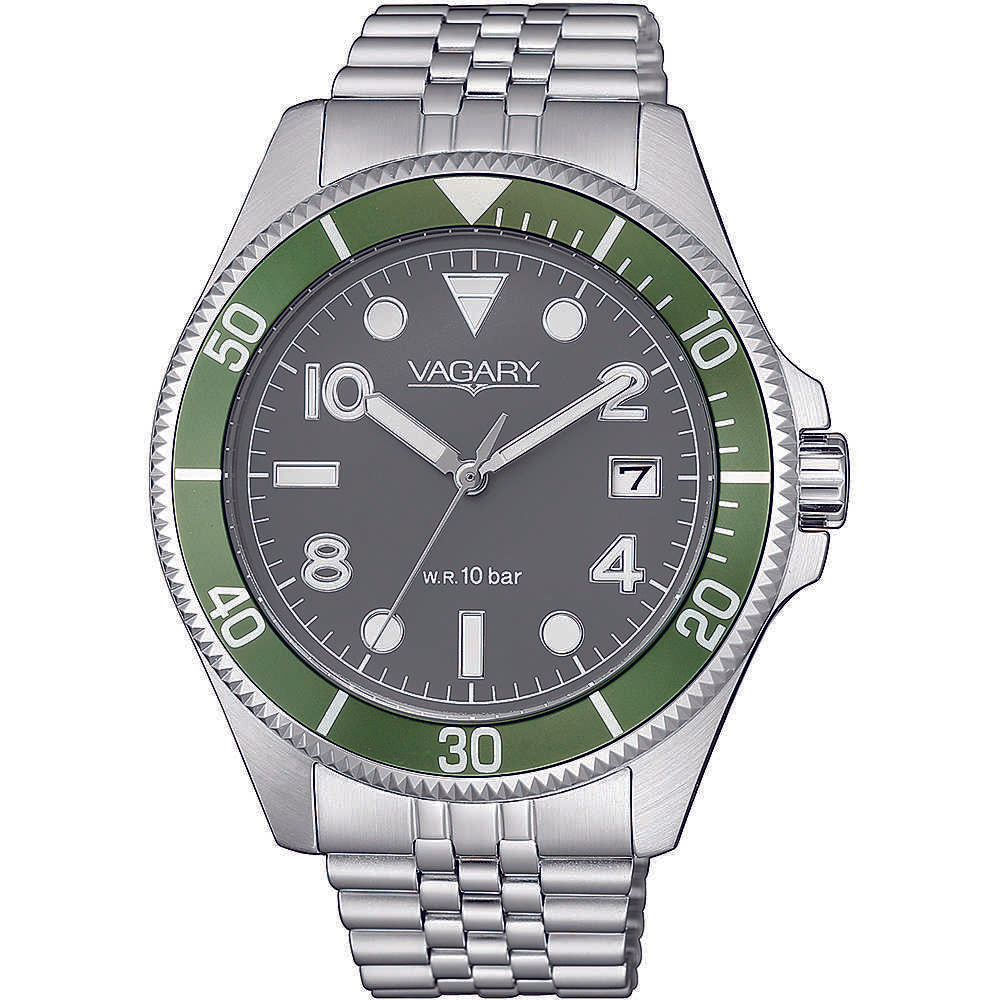Orologio Uomo Aqua39 105th Nero Verde Vagary
