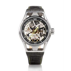 Orologio Uomo Automatico Skeleton Montecristo Grigio e Lime Locman