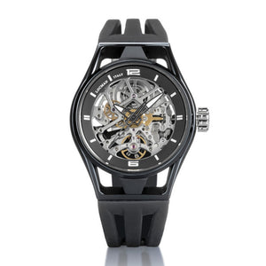 Orologio Uomo Automatico Skeleton Montecristo Nero Locman