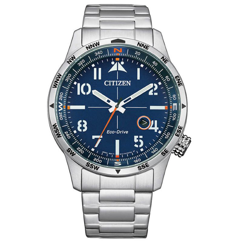 Orologio Uomo Aviator Eco Drive Blu Citizen