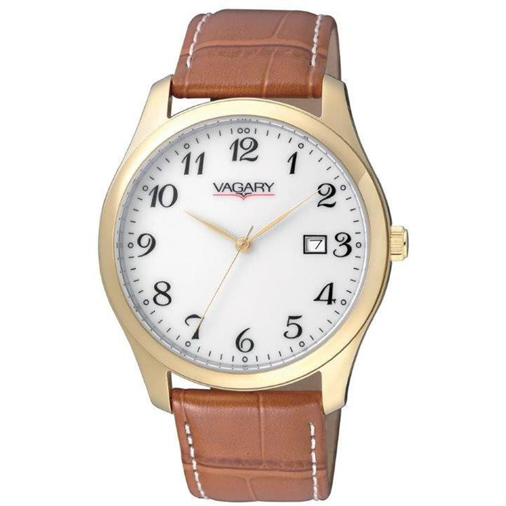 Orologio Uomo Bianco Gold Vagary