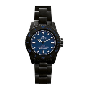 Orologio Uomo Curved Braccialato Blu-Nero 2559LCB-10 - Hoops