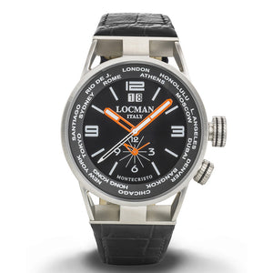 Orologio Uomo Dual Time Montecristo Ref. 508 0508A01S-00BKWHPK - Locman   