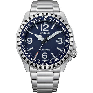 Orologio Uomo Eco Drive Automatico Blu Military Citizen