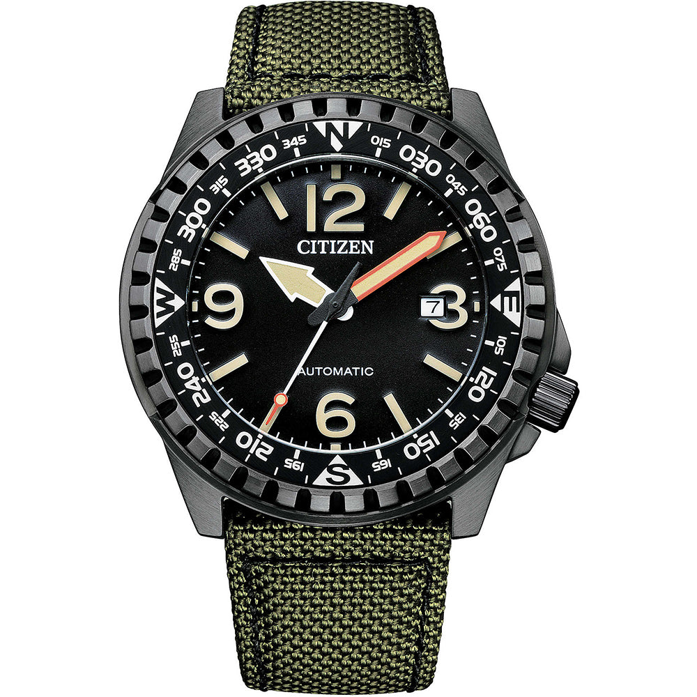 Orologio Uomo Eco Drive Automatico Verde Military Citizen