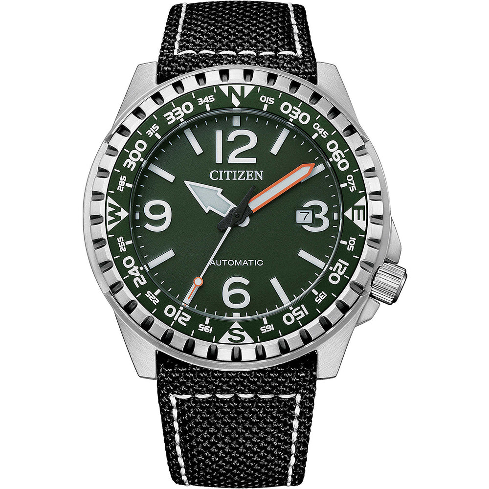 Orologio Uomo Eco Drive Automatico Verde Military Citizen
