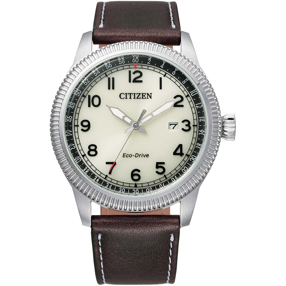 Orologio Uomo Eco Drive Bianco Aviator Of 2020 Citizen