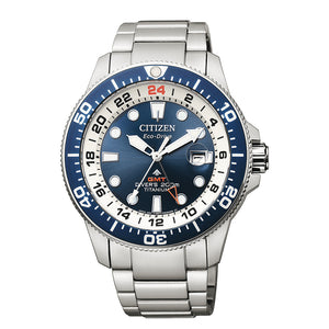 Orologio Uomo Eco Drive Blu Diver GMT Promaster Citizen