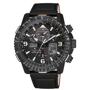Orologio Uomo Eco Drive Nero Radiocontrollato SkyHawk Pilot Acciaio Citizen