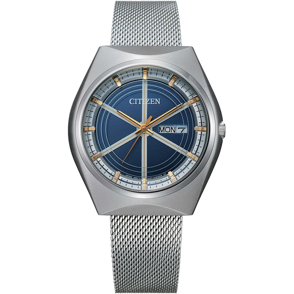 Orologio Uomo Eco Drive Special Edition Crystron 1974 Blu Citizen