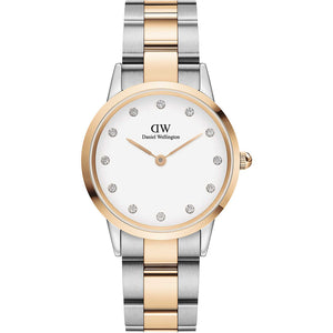 Orologio Donna Iconic Link Lumine Bicolor Bianco Daniel Wellington
