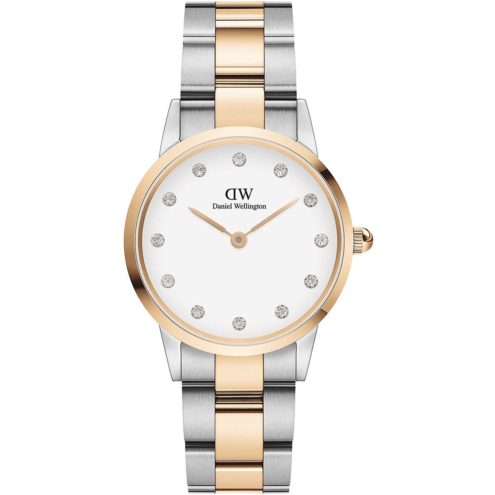 Orologio Donna Iconic Link Lumine Bicolor Bianco Daniel Wellington