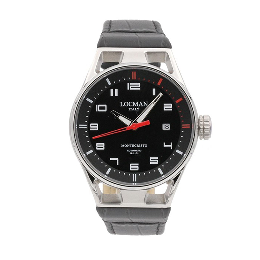 Orologio Uomo Montecristo Automatico Pelle Nero Locman