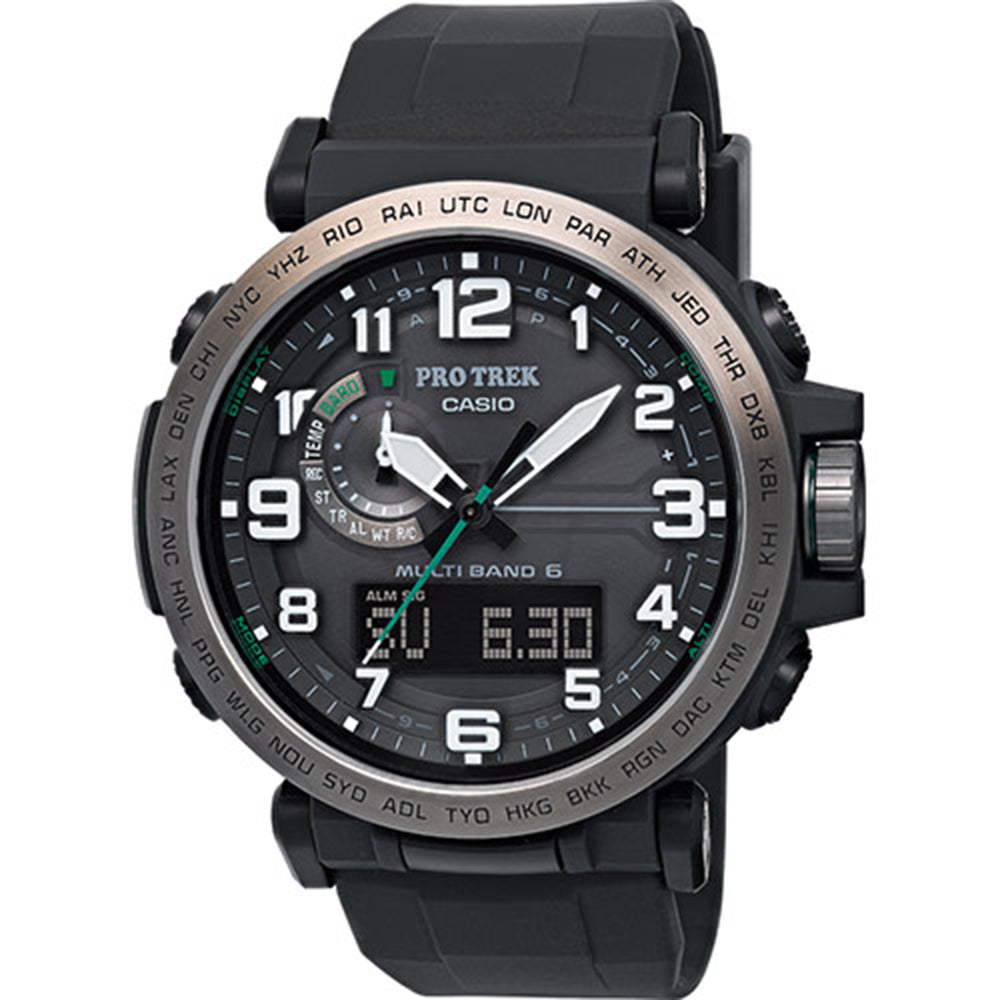 Orologio Uomo Multifunzione Pro Trek Nero Casio
