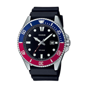 Orologio Uomo Nero Blu e Rosso Casio Collection