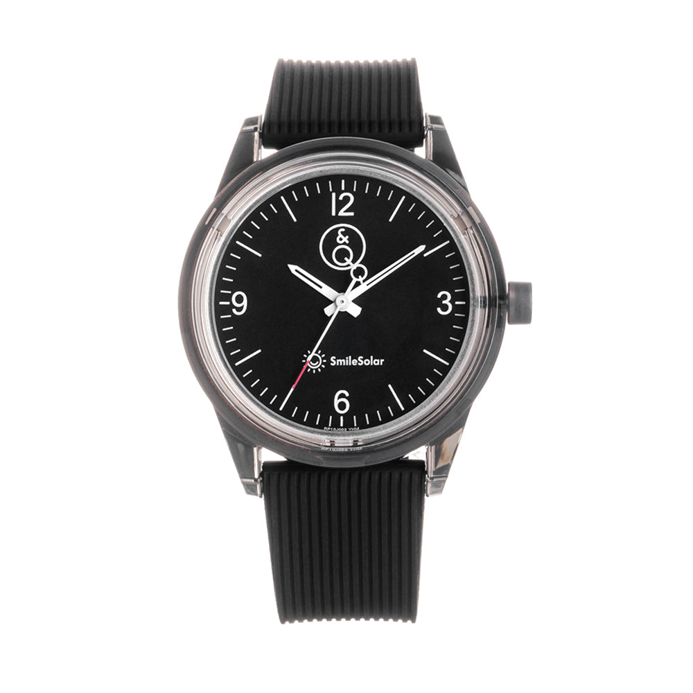 Orologio Uomo Nero Regular Smile Solar