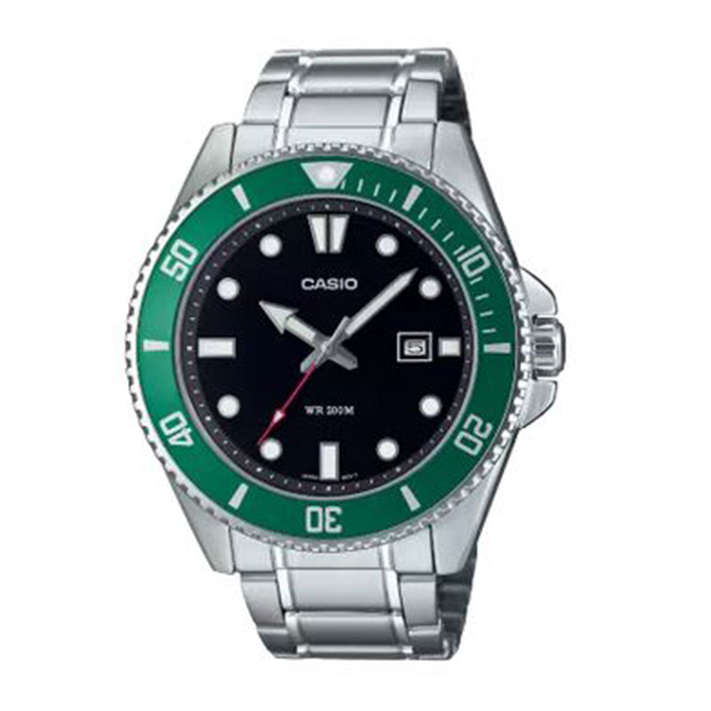 Orologio Uomo Nero e Verde Casio Collection