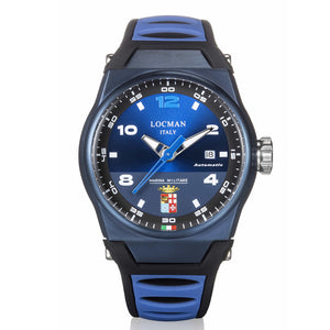 Orologio Uomo Nuovo Mare Automatico Marina Militare Locman - 0556B02SBLBLMMSB