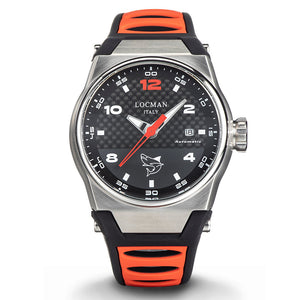 Orologio Uomo Nuovo Mare Automatico Rosso Locman