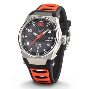 Orologio Uomo Nuovo Mare Automatico Rosso Locman