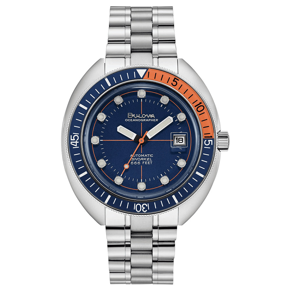 Orologio Uomo Oceanographer Automatico Blu Bulova