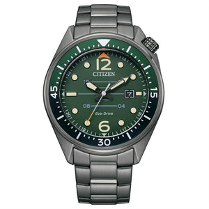 Orologio Uomo Seaplane Eco Drive Verde Citizen